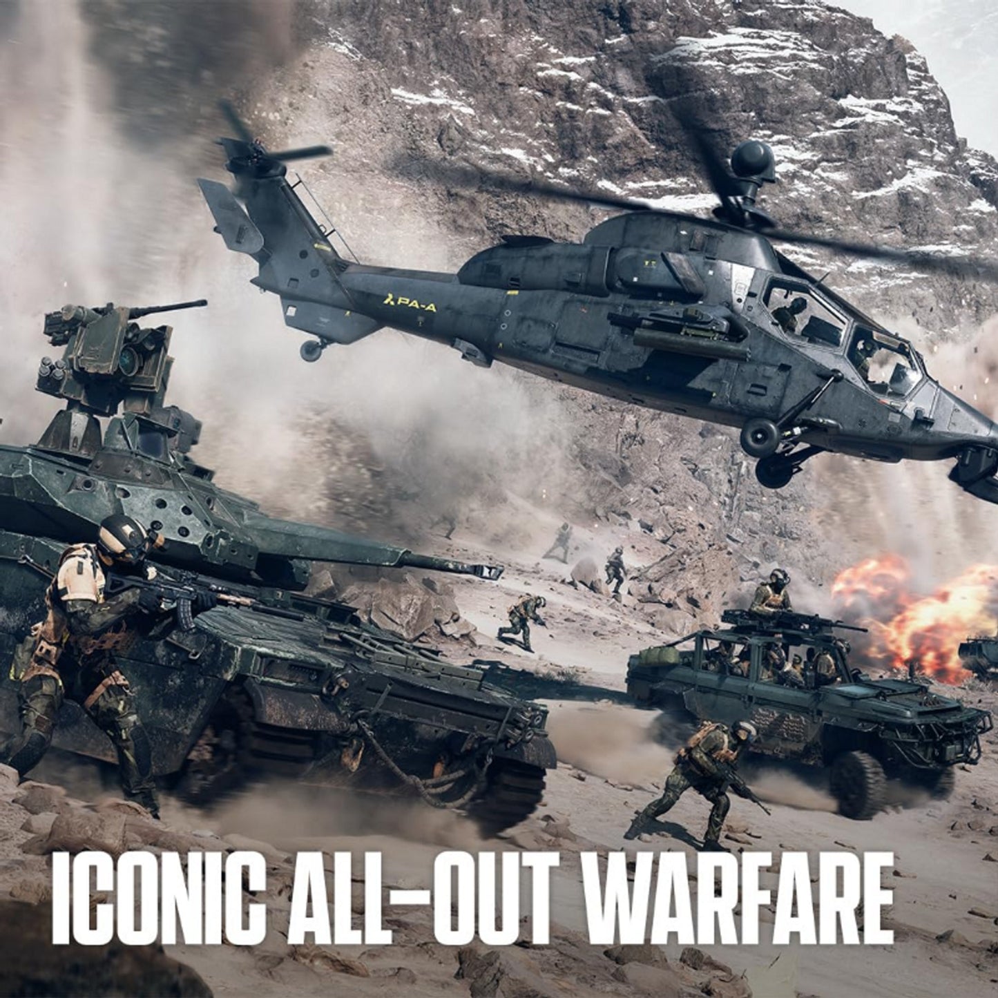 This is brand new.The ultimate all-out warfare experience. Fight in high-intensity infantry combat. Rip through the skies in aerial dogfights. Demolish your environment for a strategic advantage. Harness complete control over every action and movement using the Kinesthetic Combat System.