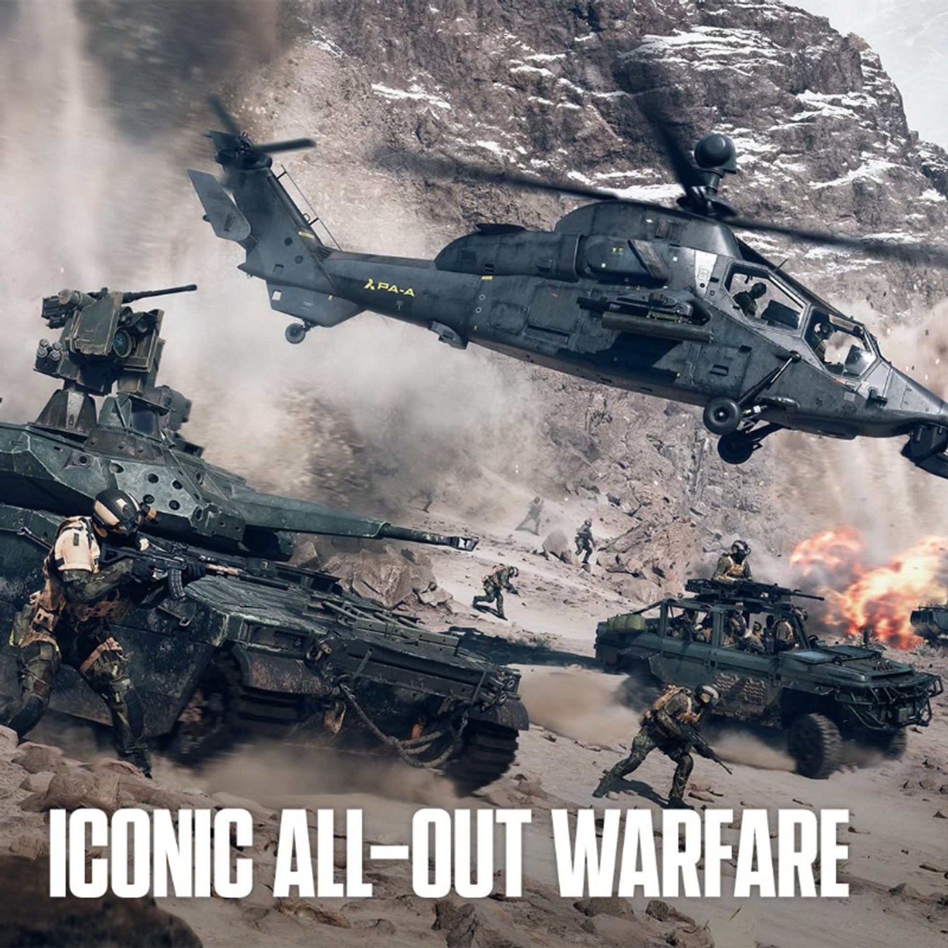 This is brand new.The ultimate all-out warfare experience. Fight in high-intensity infantry combat. Rip through the skies in aerial dogfights. Demolish your environment for a strategic advantage. Harness complete control over every action and movement using the Kinesthetic Combat System.