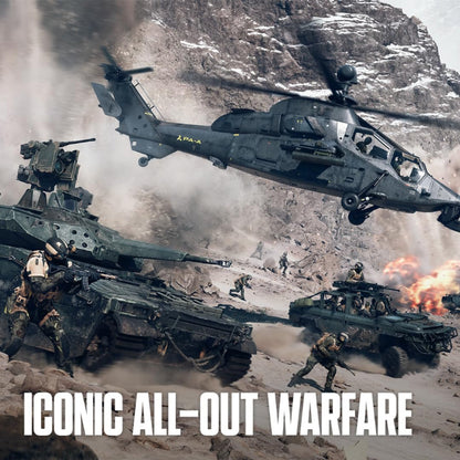 This is brand new.The ultimate all-out warfare experience. Fight in high-intensity infantry combat. Rip through the skies in aerial dogfights. Demolish your environment for a strategic advantage. Harness complete control over every action and movement using the Kinesthetic Combat System.