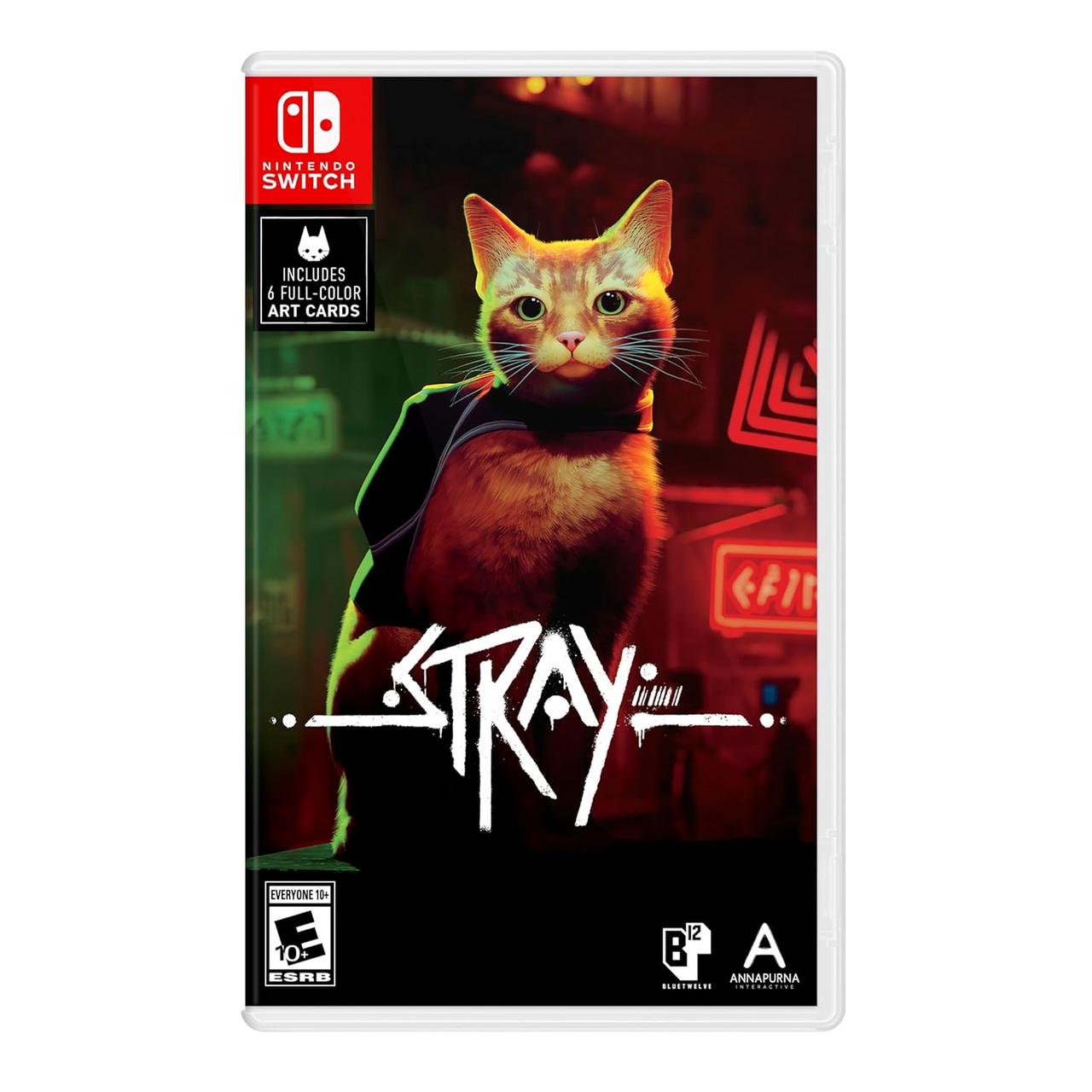 This is brand new.Lost, alone and separated from family, a stray cat must untangle an ancient mystery to escape a long-forgotten city. Stray is a third-person cat adventure game set amidst the detailed, neon-lit alleys of a decaying cybercity and the murky environments of its seedy underbelly.