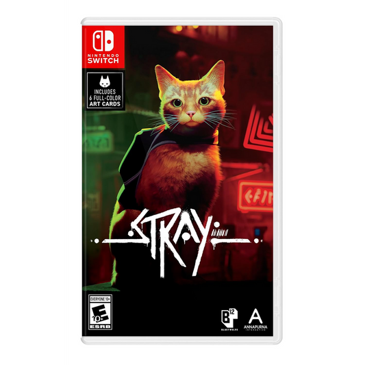 This is brand new.Lost, alone and separated from family, a stray cat must untangle an ancient mystery to escape a long-forgotten city. Stray is a third-person cat adventure game set amidst the detailed, neon-lit alleys of a decaying cybercity and the murky environments of its seedy underbelly.