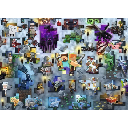 Puzzle: Minecraft: Mobs Challenge (1,000 Pieces) - Ravensburger