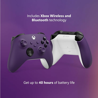 This is brand new.Experience the modernized design of the Xbox Wireless Controller in Astral Purple, featuring sculpted surfaces and refined geometry for enhanced comfort during gameplay. Stay on target with a hybrid D-pad and textured grip on the triggers, bumpers, and back-case.