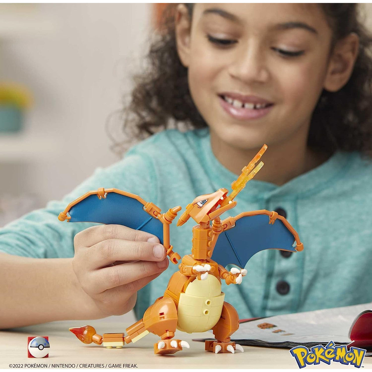 This is brand new.Prepare for a fiery battle with this Charizard construction set. The Fire-type Pokémon stands over 4-inches tall and can create a number of heroic stances when you pose it in different battle-ready positions.