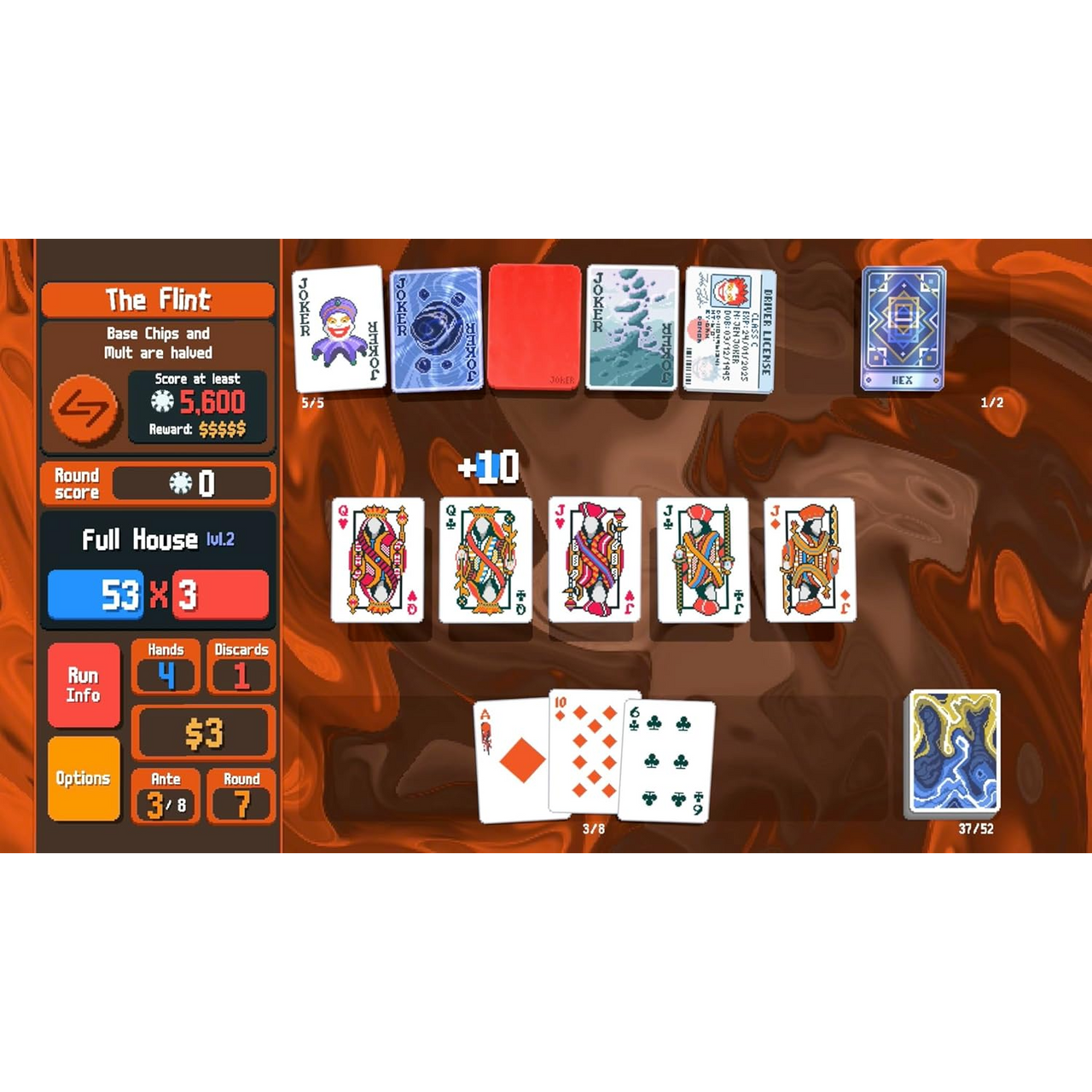 This is brand new.Balatro is a poker-inspired roguelike deck builder all about creating powerful synergies and winning big. The poker roguelike. Balatro is a hypnotically satisfying deckbuilder where you play illegal poker hands, discover game-changing jokers, and trigger adrenaline-pumping, outrageous combos.