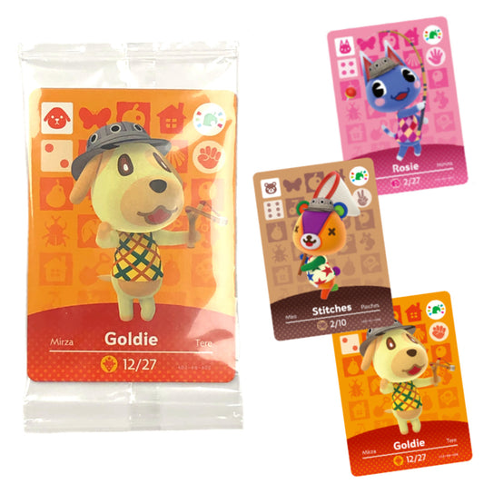Animal Crossing amiibo Card 3pk - Rosie, Goldie, & Stitches