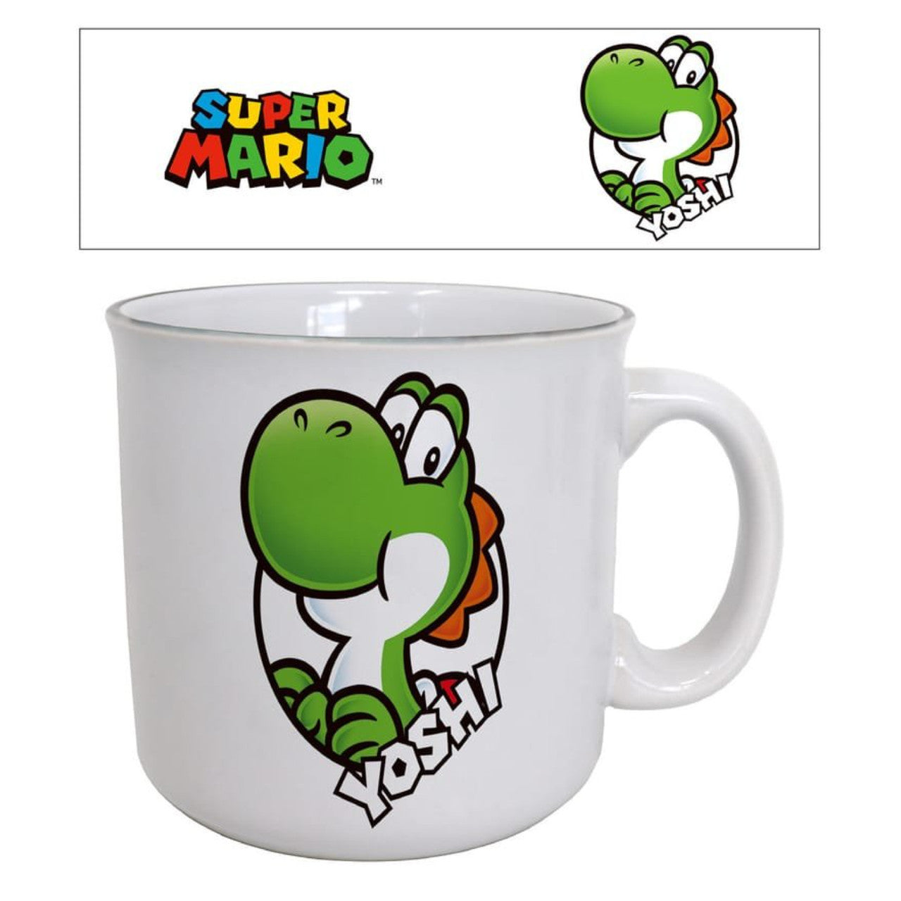 This is brand new.Power up your drinkware with a splash of gaming nostalgia with these Super Mario Character Mugs.