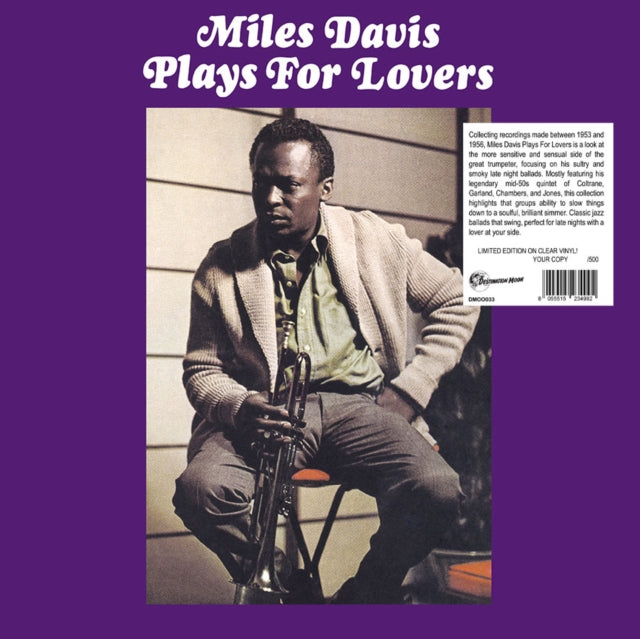 This LP Vinyl is brand new.Format: LP VinylThis item's title is: Plays For LoversArtist: Miles DavisLabel: DESTINATION MOONBarcode: 8055515234992Release Date: 8/4/2023