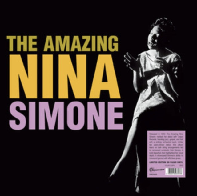 This LP Vinyl is brand new.Format: LP VinylThis item's title is: Amazing Nina Simone (Clear LP Vinyl)Artist: Nina SimoneBarcode: 8055515237078Release Date: 6/13/2025