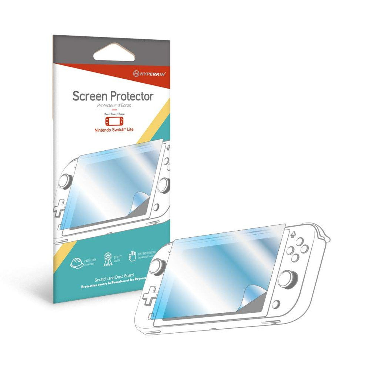 This is brand new.Protect your console against dust, dirt, and scratches! The Hyperkin screen protector for Nintendo Switch Lite includes a microfiber cloth and an applicator card for easy installation.