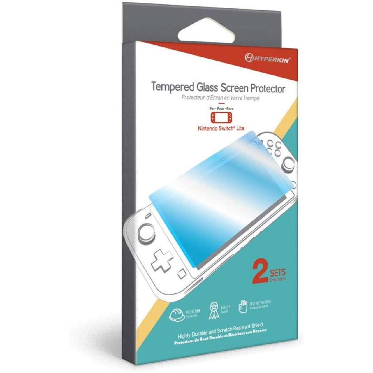 Switch Lite Tempered Glass Screen Protector Hyperkin (2-Sets)