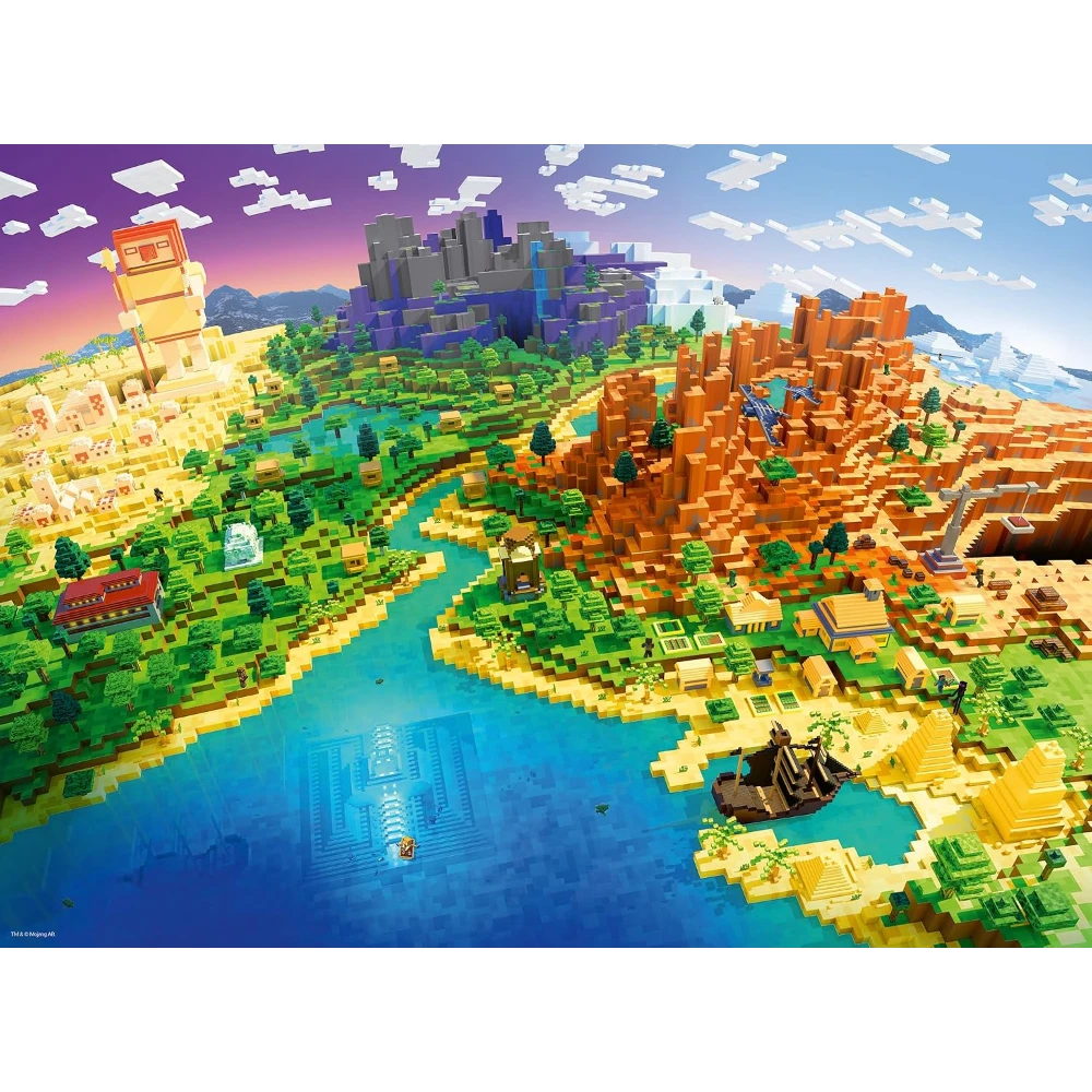 Puzzle: Minecraft: World of Minecraft (500 Pieces) - Ravensburger