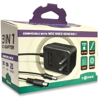 This is brand new.The Tomee 3-in-1 Universal AC Adapter is the perfect replacement adapter. Replace your old or broken NES, SNES, or Genesis AC adapters.