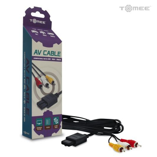 This is brand new.Replace your broken or lost standard AV cable with the Tomee AV Cable for SNES, GameCube and N64. This cable provides the same picture quality as the standard AV cable included with your SNES, GameCube, or N64 console.