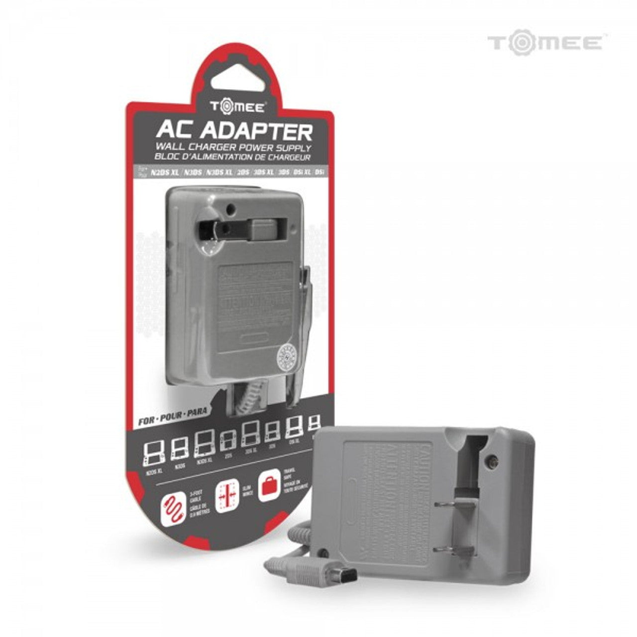This is brand new.The Tomee AC Adapter replaces any broken or lost AC Adapter for the New 2DS XL/ New 3DS/ New 3DS XL/ 2DS/ 3DS XL/ 3DS/ DSi XL/ DSi. The fold away plug allows easy transport, and its auto voltage input lets you use this AC adapter worldwide.