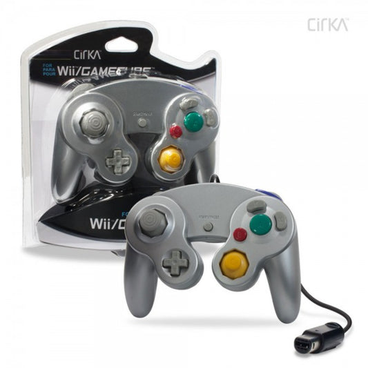 This is brand new.The CirKa Wired Controller for GameCube/ Wii features dual analog joysticks, fully analog pressure-sensitive action buttons and D-pad, and intense vibration capability that lets you feel the action.