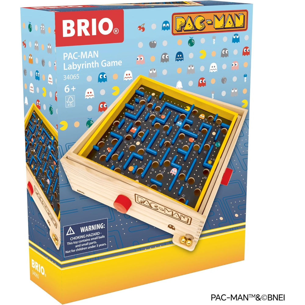 Pac-Man Labyrinth: Classic Wooden Game - Brio