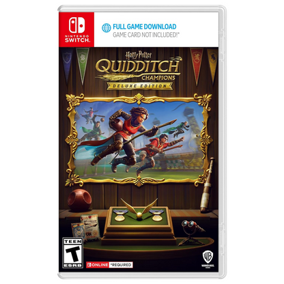 This is brand new.Your next chapter takes flight! Immerse yourself in the enchanting world of Quidditch by playing solo or sharing the magic with friends and family.
Deluxe Edition includes the Gryffindor House Pack, Hufflepuff House Pack, Slytherin House Pack, Ravenclaw House Pack, and 2,000 Gold.