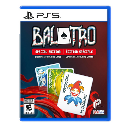 This is brand new.Balatro is a poker-inspired roguelike deck builder all about creating powerful synergies and winning big. The poker roguelike. Balatro is a hypnotically satisfying deckbuilder where you play illegal poker hands, discover game-changing jokers, and trigger adrenaline-pumping, outrageous combos.