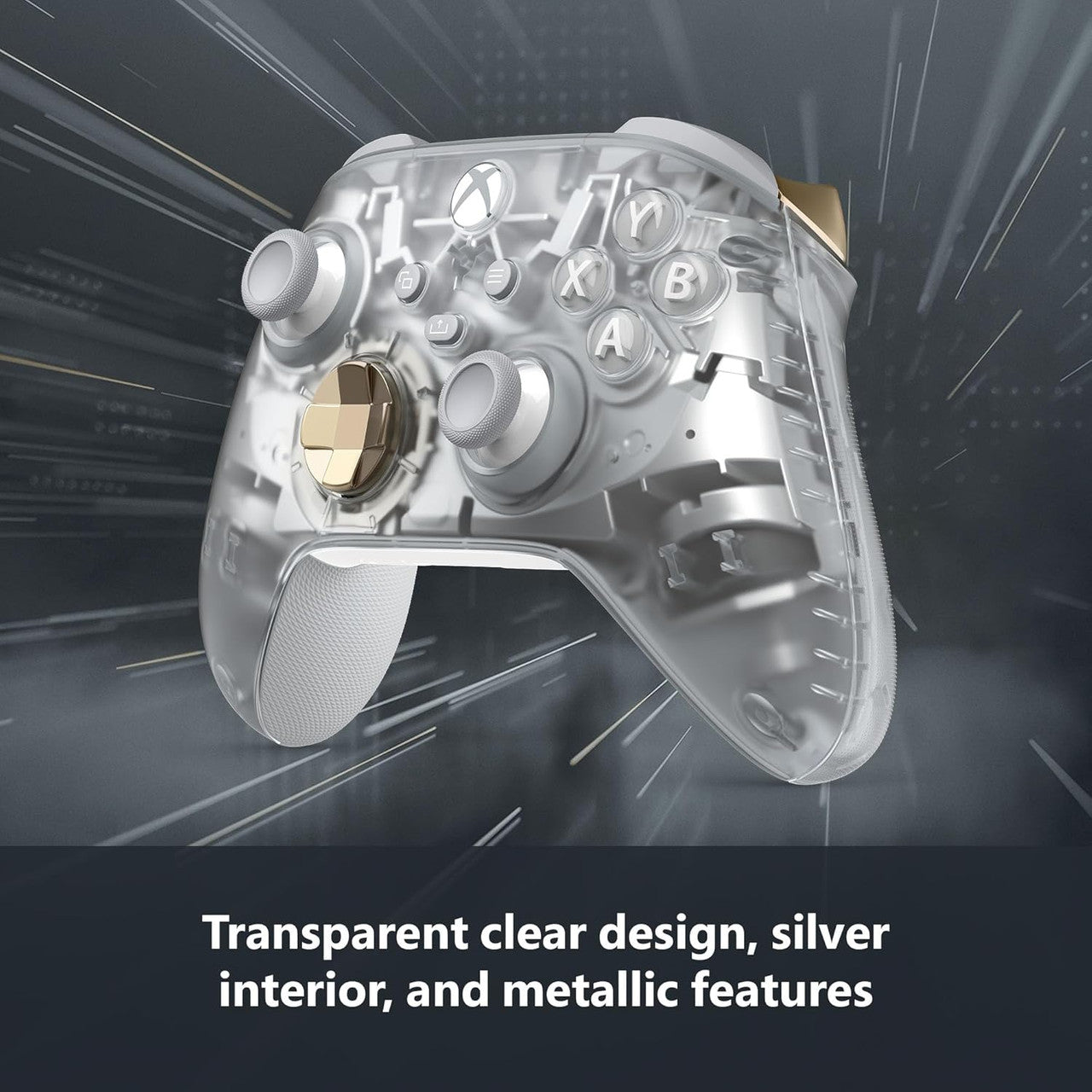 This is brand new.Reveal the mysteries within the Xbox Wireless Controller – Ghost Cipher Special Edition featuring a transparent clear design, silver interior, metallic features, and more. Look through the clear, transparent top case and side caps to see metallic, silver interior parts shine through from inside.