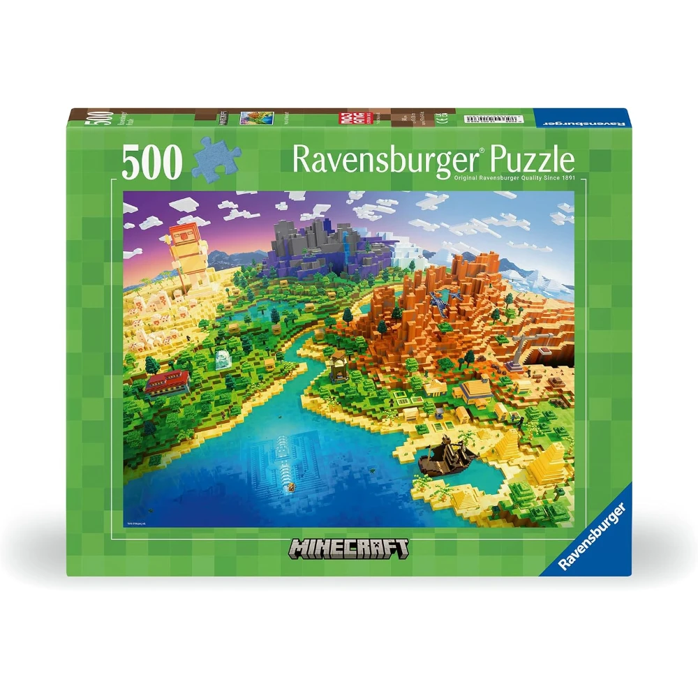 Puzzle: Minecraft: World of Minecraft (500 Pieces) - Ravensburger