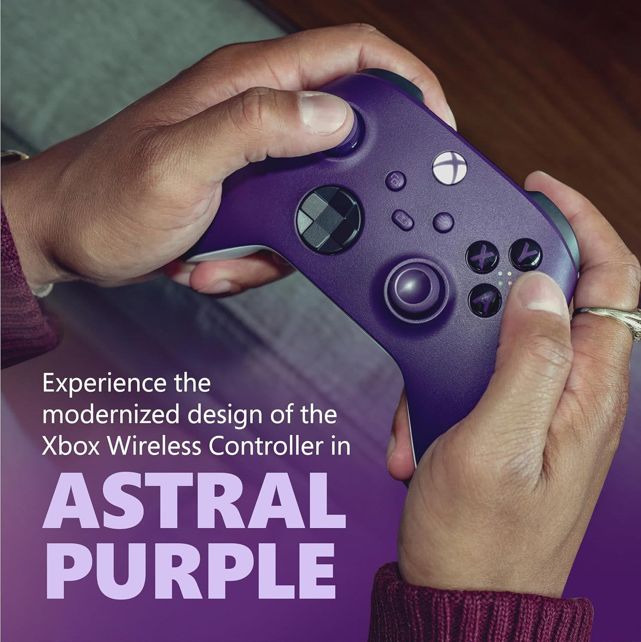 This is brand new.Experience the modernized design of the Xbox Wireless Controller in Astral Purple, featuring sculpted surfaces and refined geometry for enhanced comfort during gameplay. Stay on target with a hybrid D-pad and textured grip on the triggers, bumpers, and back-case.