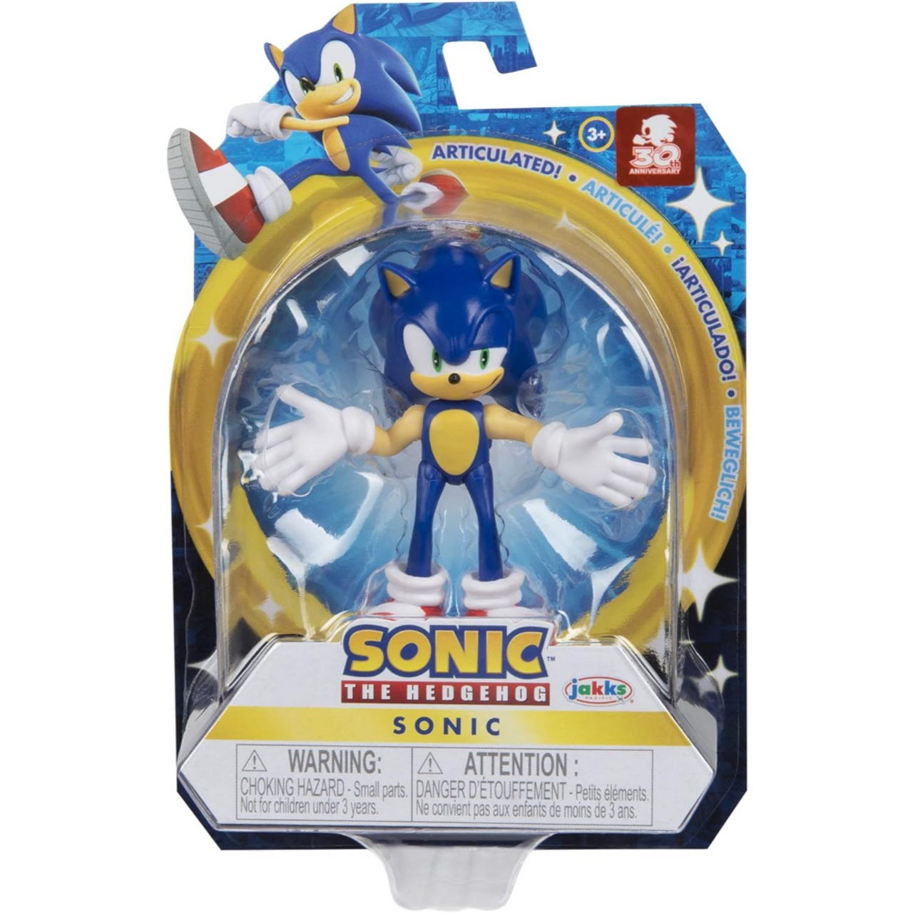 This is brand new.Dive into the world of Sonic the Hedgehog with this detailed 2.5-inch Classic Sonic action figure by Jakks Pacific. This unique collectible showcases Sonic in an iconic pose, ready to dash through the Green Hill Zone.