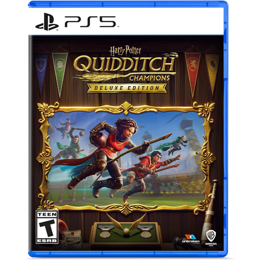 This is brand new.Your next chapter takes flight! Immerse yourself in the enchanting world of Quidditch by playing solo or sharing the magic with friends and family.
Deluxe Edition includes the Gryffindor House Pack, Hufflepuff House Pack, Slytherin House Pack, Ravenclaw House Pack, and 2,000 Gold.