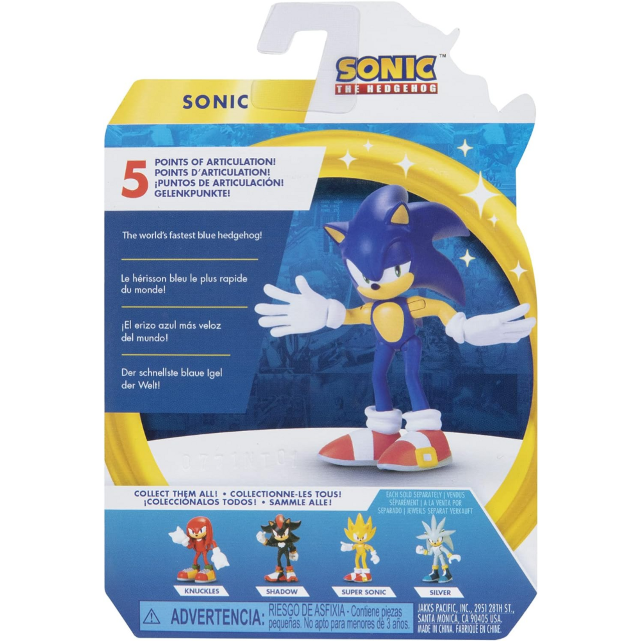 This is brand new.Dive into the world of Sonic the Hedgehog with this detailed 2.5-inch Classic Sonic action figure by Jakks Pacific. This unique collectible showcases Sonic in an iconic pose, ready to dash through the Green Hill Zone.