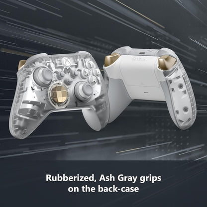 This is brand new.Reveal the mysteries within the Xbox Wireless Controller – Ghost Cipher Special Edition featuring a transparent clear design, silver interior, metallic features, and more. Look through the clear, transparent top case and side caps to see metallic, silver interior parts shine through from inside.