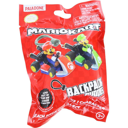 This is brand new.Hit the track with Nintendo’s fastest crew in this collectible series of Mario Kart Backpack Buddies. Each blind bag includes one highly detailed figure keychain from the world of Mario Kart, including fan favorites like Mario, Luigi, Peach, Yoshi, Bowser, and more.