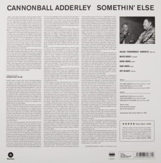 This is a 2 LP Vinyl SKU bundle.
1.This LP Vinyl is brand new.Format: LP VinylMusic Style: Hard BopThis item's title is: Somethin' Else (Blue Note Classic LP Vinyl Edition)Artist: Cannonball AdderleyLabel: BLUE NOTEBarcode: 602507465551Release Date: 2/12/2021
2.