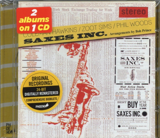 This CD is brand new.Format: CDThis item's title is: Saxes IncArtist: Coleman HawkinsLabel: Phoenix Records (15)Barcode: 8436539310044Release Date: 3/29/2011