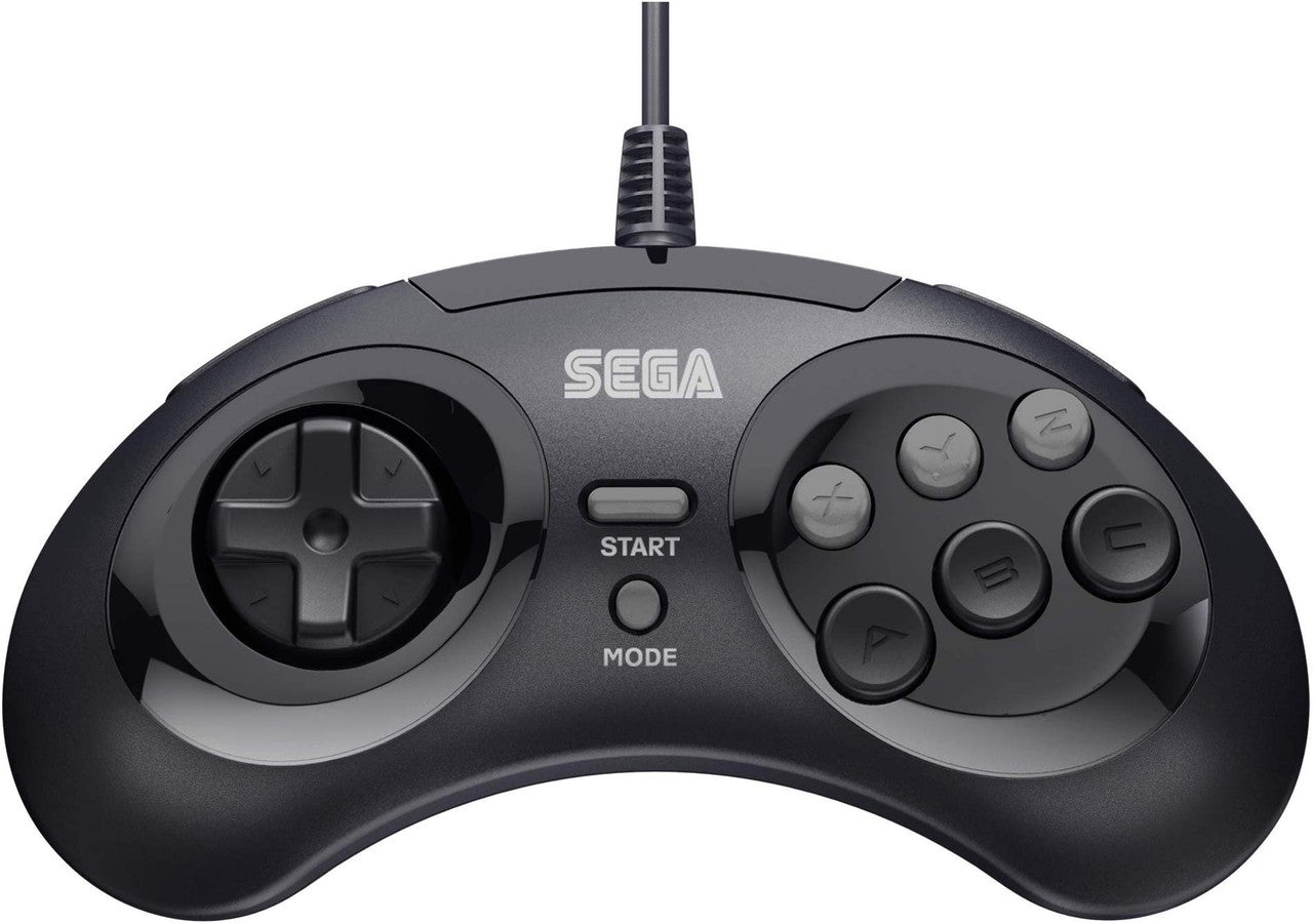 SEGA Genesis 8-button Arcade USB Pad Black Retro-Bit