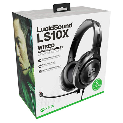 This is brand new.3.5MM JACK - COMPATIBLE WITH SWITCH, PLAYSTATION AND XBOX Upgrade your audio with the LS10X Wired Gaming Headset by LucidSound, officially licensed for use on Xbox. Featuring intuitive quick access audio controls, you can easily adjust headset volume and mute the mic via on-earcup controls.