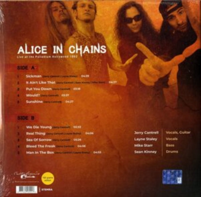 This LP Vinyl is brand new.Format: LP VinylMusic Style: GrungeThis item's title is: Best Of Live At The Palladium Hollywood 1992Artist: Alice In ChainsLabel: Cult LegendsBarcode: 8717662580017