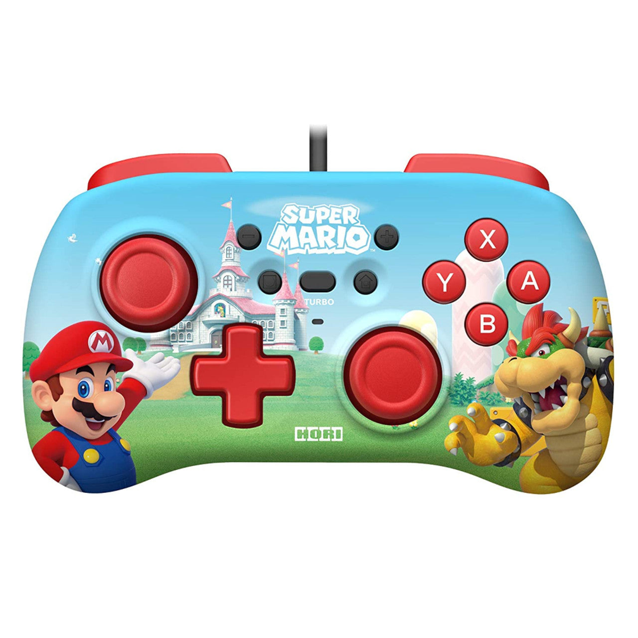 This is brand new.HORI is all about family game time! The compact & lightweight HORIPAD Mini (Super Mario Edition) is designed with young gamers in mind, but is a great fit for many players. The HORIPAD Mini features dual analog sticks, a D-Pad, and all the essential buttons for the Nintendo Switch.