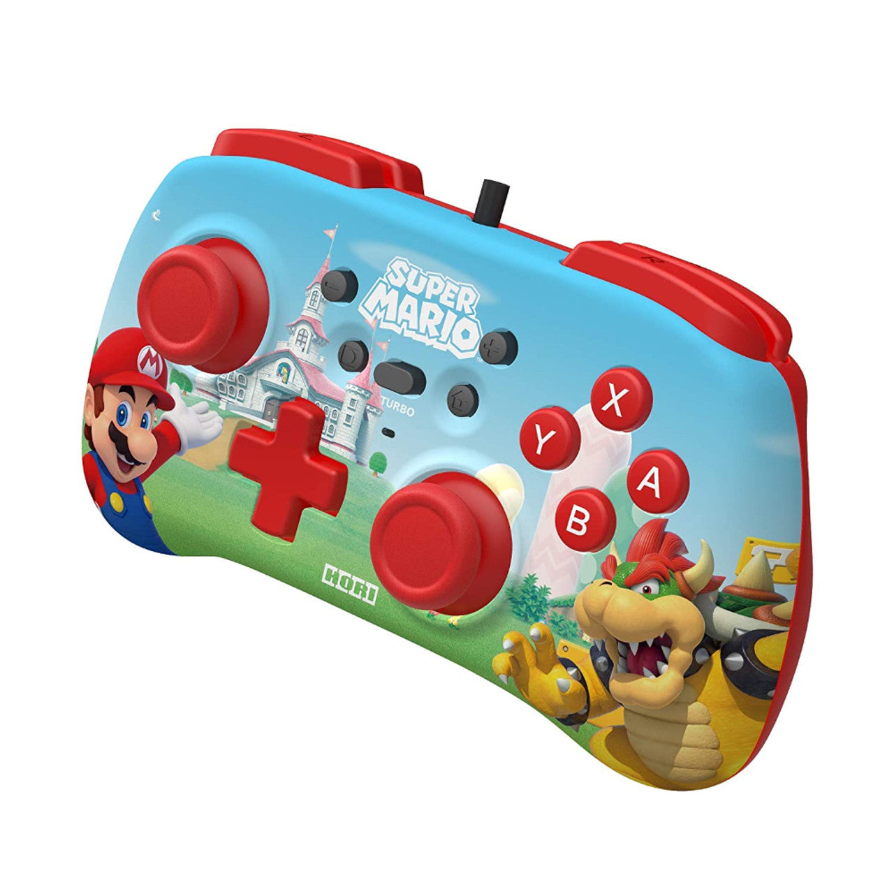 This is brand new.HORI is all about family game time! The compact & lightweight HORIPAD Mini (Super Mario Edition) is designed with young gamers in mind, but is a great fit for many players. The HORIPAD Mini features dual analog sticks, a D-Pad, and all the essential buttons for the Nintendo Switch.