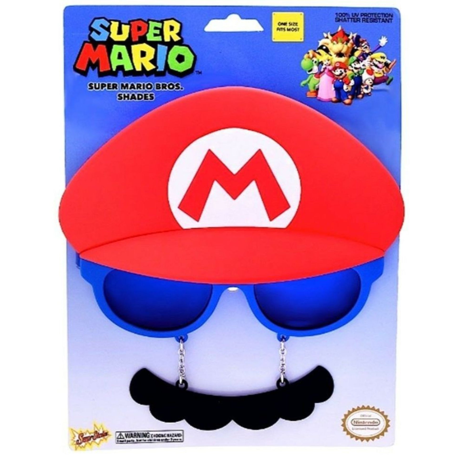 Sun-Staches Super Mario - Mario w/ Mustache