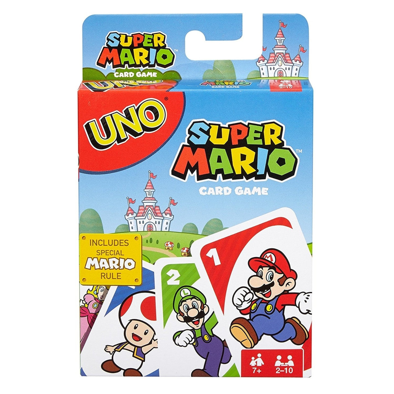 This is brand new.Join Mario, Luigi, and all their friends for a game of UNO! It's the UNO you love, but this version also includes a special Mario Super Star Card that makes your character invincible.