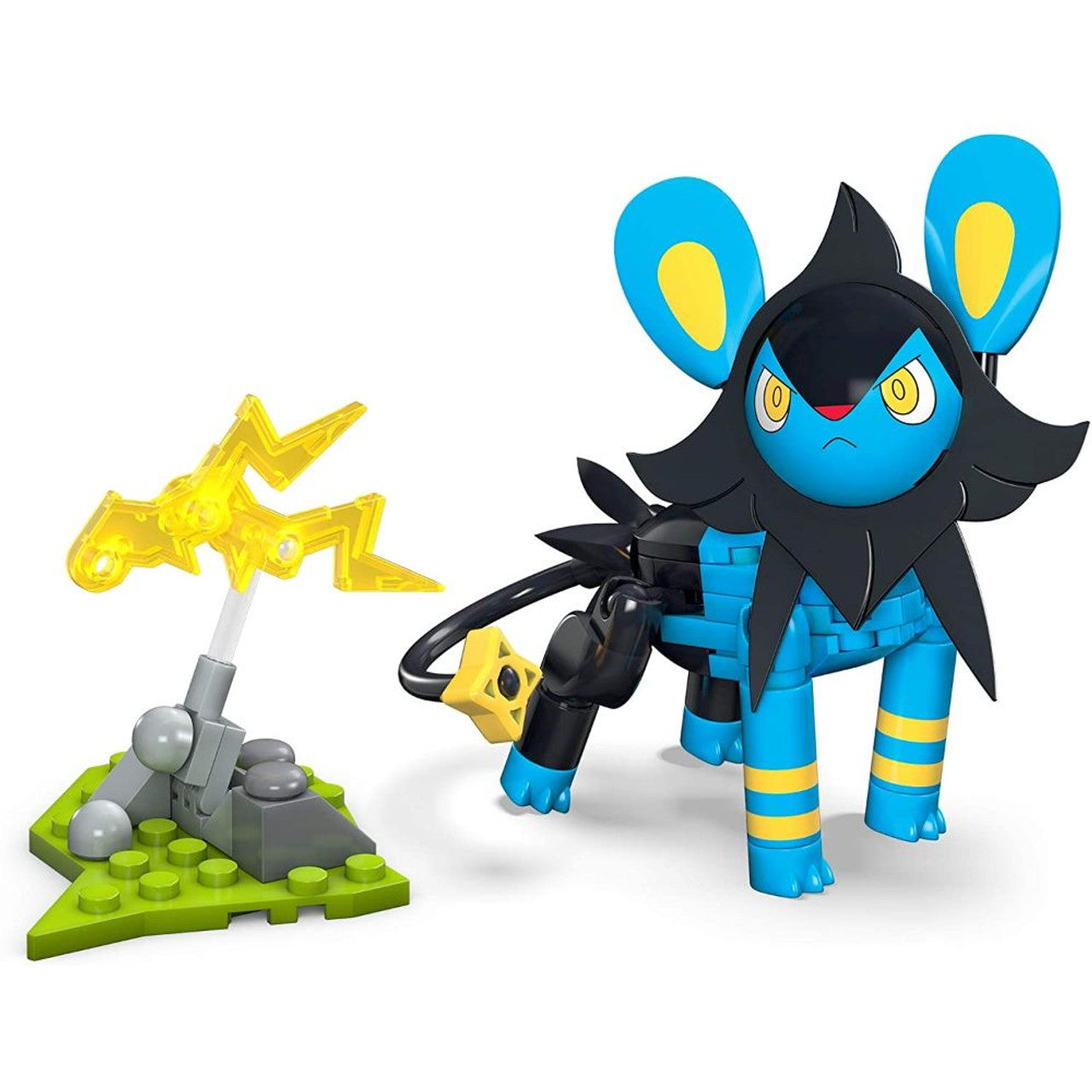 This is brand new.Amp up the battle with Luxio. Build this all-time favorite Pokemon and pose it in a one of many battle stances before unleashing a fierce Electric-type attack. Then, build its electric battle effect and activate its powerful swivel blast with the touch of your hand. That'll spark the battle.