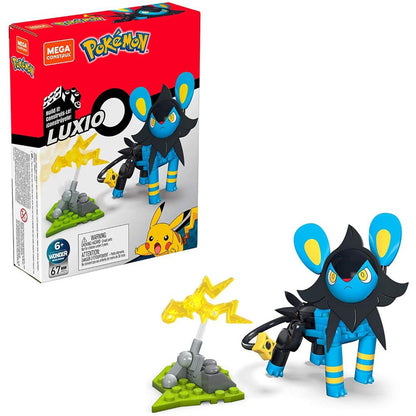 This is brand new.Amp up the battle with Luxio. Build this all-time favorite Pokemon and pose it in a one of many battle stances before unleashing a fierce Electric-type attack. Then, build its electric battle effect and activate its powerful swivel blast with the touch of your hand. That'll spark the battle.