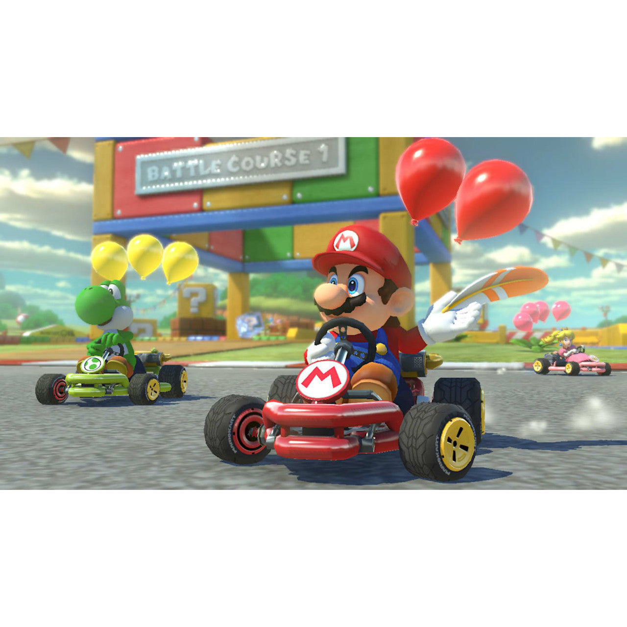 This is brand new.Hit the road with the definitive version of Mario Kart 8 and play anytime, any-where! Race your friends or battle them in a revised battle mode on new and returning battle courses. Play locally in up to 4-player multiplayer in 1080p while playing in TV Mode.