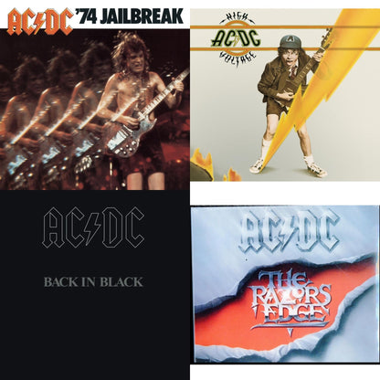 This is a 4 CD SKU bundle.
1.This CD is brand new.Format: CDMusic Style: Hard RockThis item's title is: 74 JailbreakArtist: Ac/DcLabel: EpicBarcode: 696998020023Release Date: 7/1/2003
2.This CD is brand new.