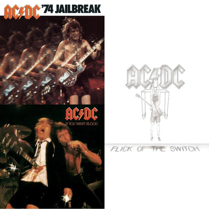 This is a 3 CD SKU bundle.
1.This CD is brand new.Format: CDMusic Style: Hard RockThis item's title is: 74 JailbreakArtist: Ac/DcLabel: EpicBarcode: 696998020023Release Date: 7/1/2003
2.This CD is brand new.
