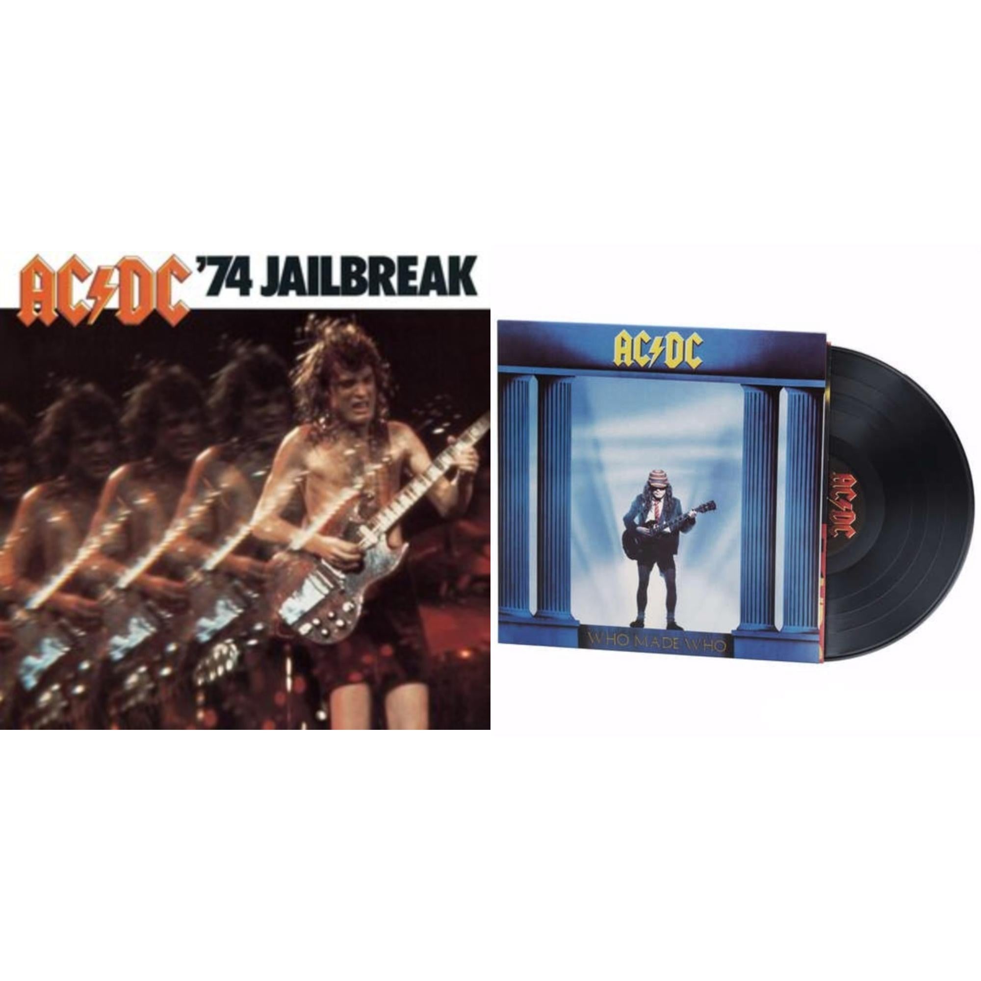 Ac/Dc - 74 Jailbreak (180G) & Who Made Who - LP Vinyl Bundle – Weekly Hype