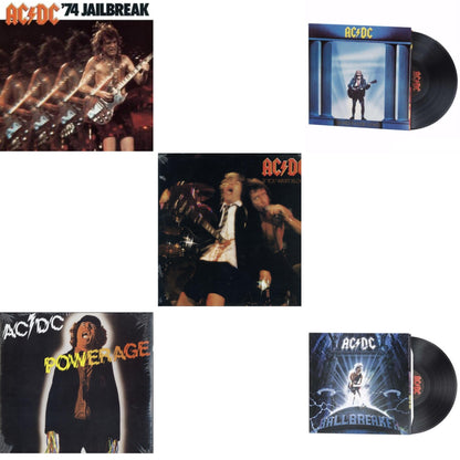 74 Jailbreak (180G) & Powerage (180G) & If You Want Blood You've Got It (180G) & Who Made Who (180G) & Ballbreaker (180G)