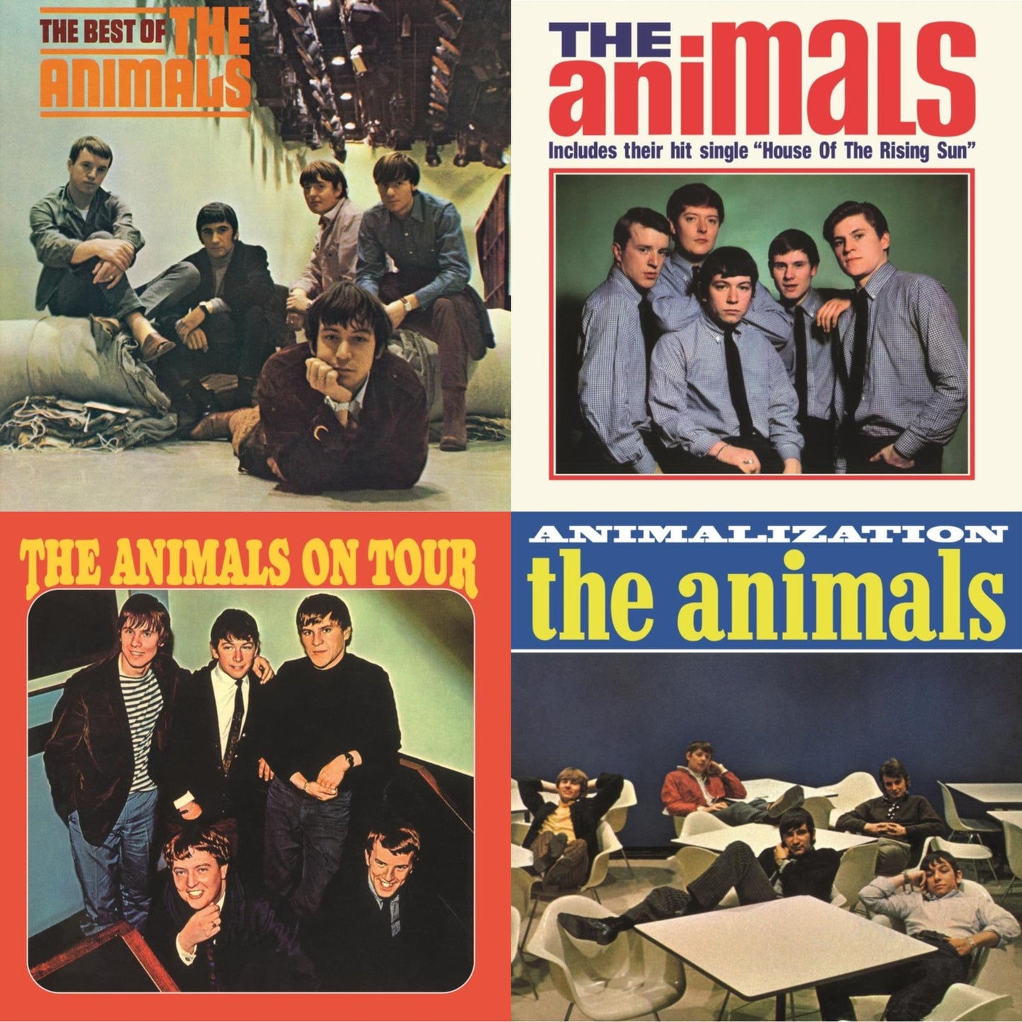 This is a 4 LP Vinyl SKU bundle.
1.This LP Vinyl is brand new.Format: LP VinylMusic Style: Blues RockThis item's title is: Best Of The AnimalsArtist: AnimalsLabel: ABKCOBarcode: 018771432418Release Date: 8/12/2014
2.This LP Vinyl is brand new.