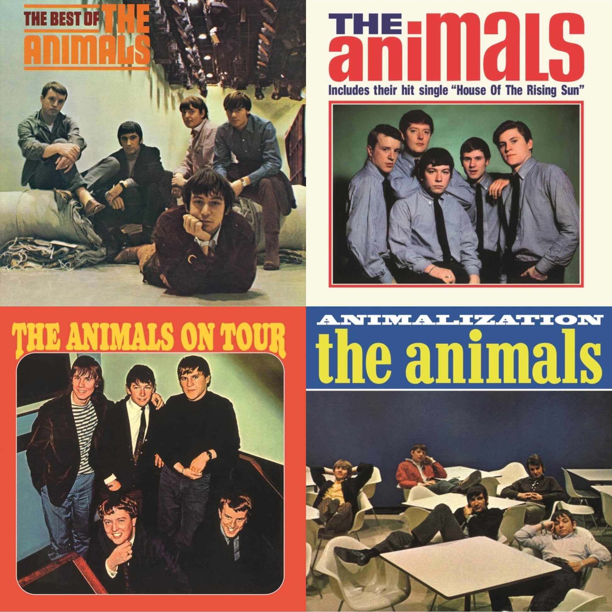 This is a 4 LP Vinyl SKU bundle.
1.This LP Vinyl is brand new.Format: LP VinylMusic Style: Blues RockThis item's title is: Best Of The AnimalsArtist: AnimalsLabel: ABKCOBarcode: 018771432418Release Date: 8/12/2014
2.This LP Vinyl is brand new.