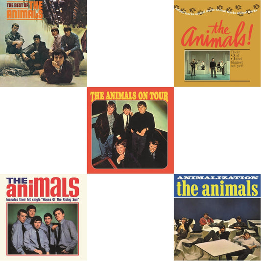 This is a 5 LP Vinyl SKU bundle.
1.This LP Vinyl is brand new.Format: LP VinylMusic Style: Blues RockThis item's title is: Best Of The AnimalsArtist: AnimalsLabel: ABKCOBarcode: 018771432418Release Date: 8/12/2014
2.This LP Vinyl is brand new.